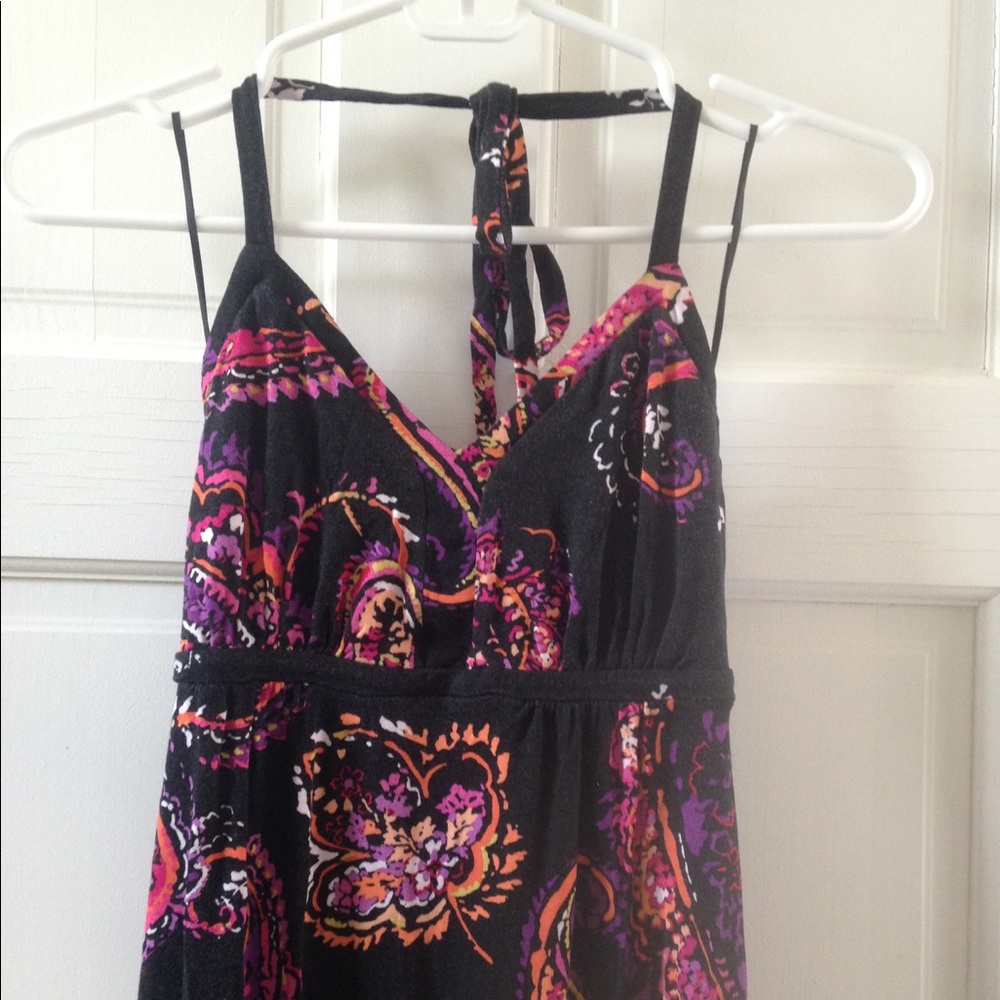 Express Black Paisley Maxi Dress